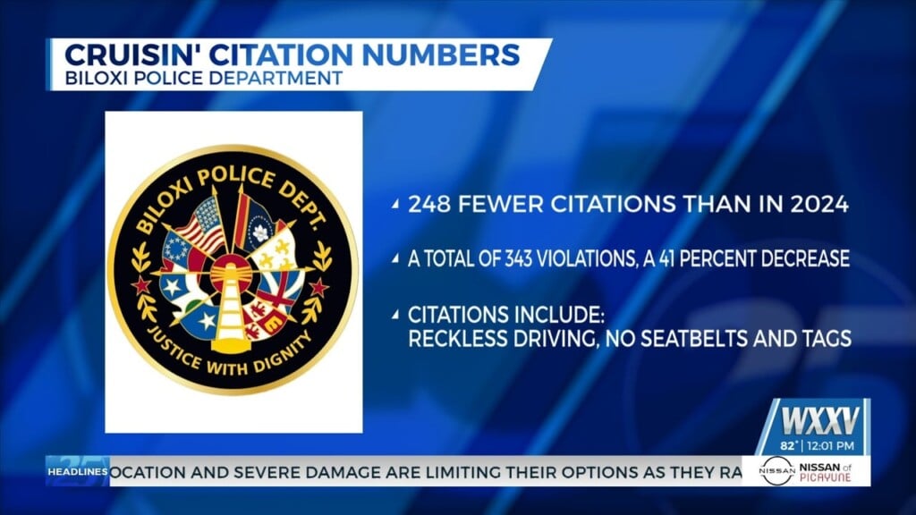 Police Departments Release Citation Numbers For Cruisin’ The Coast 2025