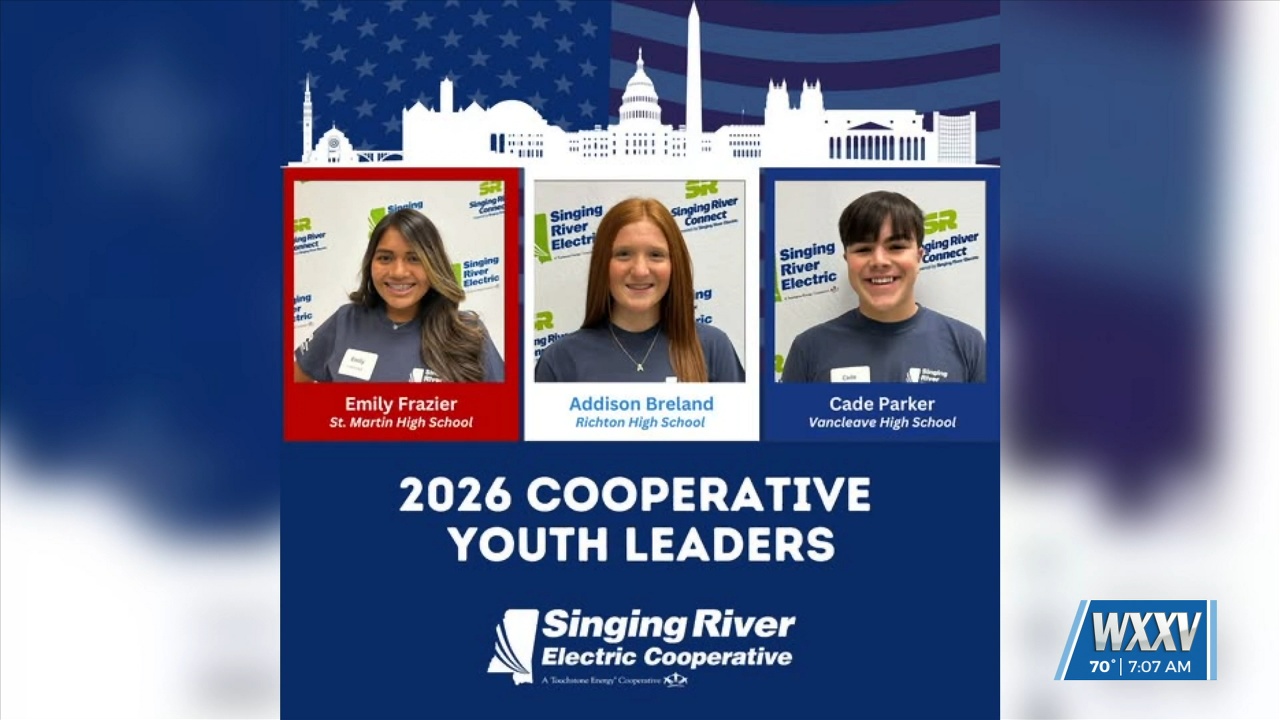 Singing River Electric announces 2026 Cooperative Youth Leaders WXXV
