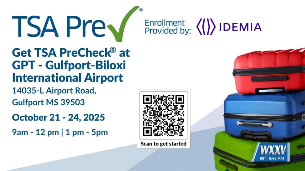 Tsa Precheck Enrollment At Gulfport Biloxi International Airport