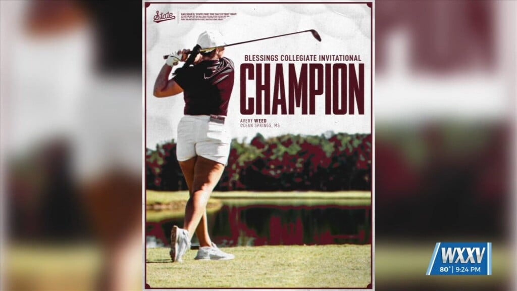 Ocean Springs Alum Avery Weed Wins Third Career Individual Title With Mississippi State Golf!