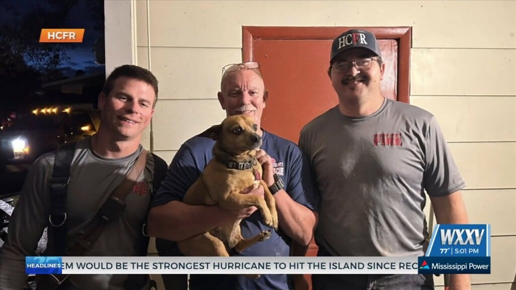 Harrison County Fire Rescue Saves Dog From Well