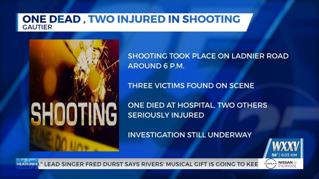 One Dead, Two Injured In Shooting In Gautier