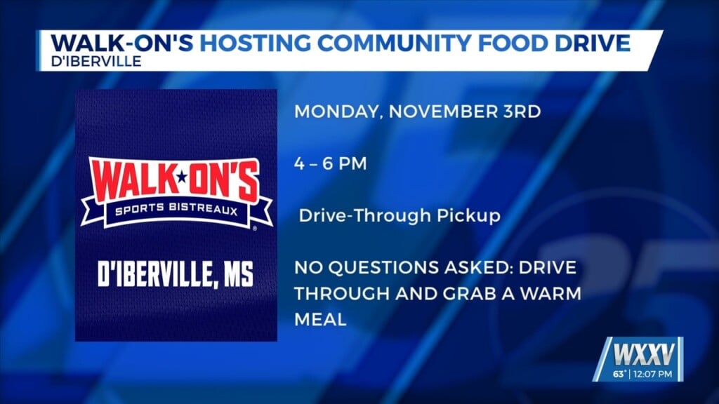Walk On’s In D’iberville Hosting Community Food Drive