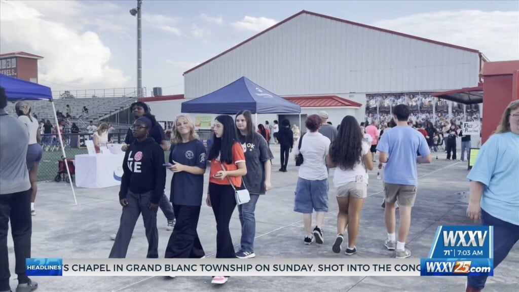 Community Comes Out For Big Red Night At Harrison Central High