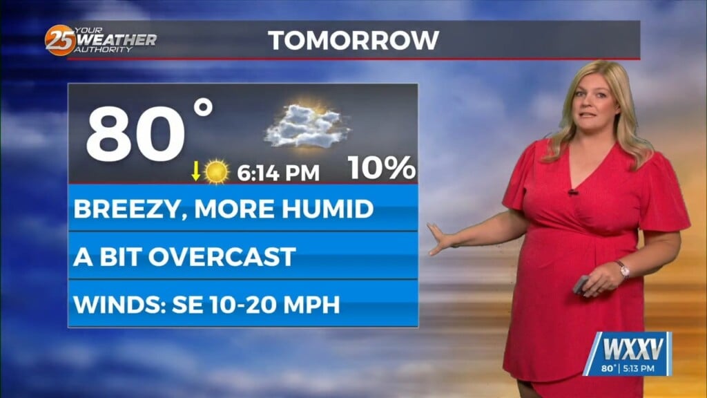 Cloudy And Warm Saturday, Rainy Sunday On Tap