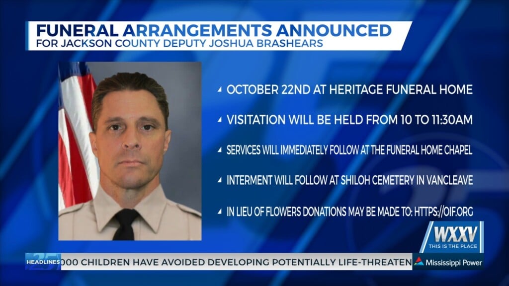 Funeral Arrangements Announced For Jackson County Deputy Joshua Brashears