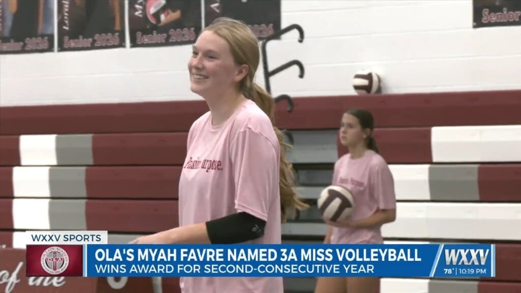 Our Lady Academy's Myah Favre Wins Second Consecutive 3a Miss Volleyball Award