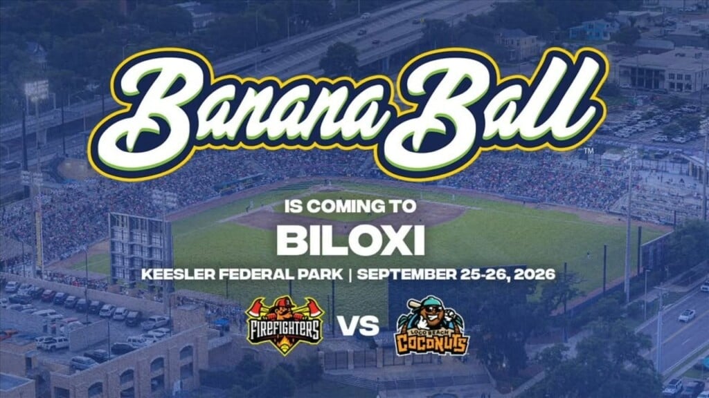 Banana Ball Bringing The Firefighters, Loco Beach Coconuts To Keesler Federal Park