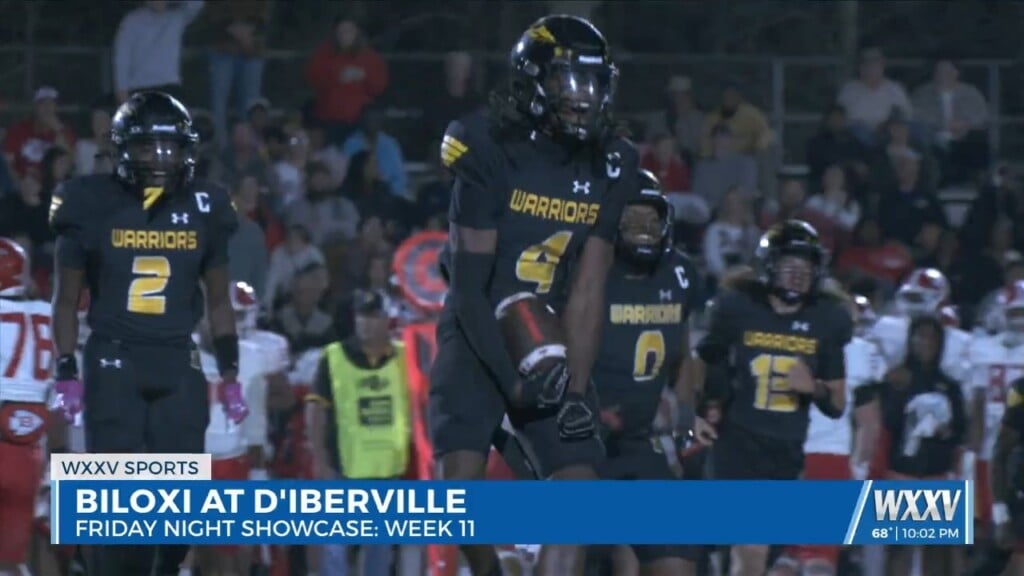 The D'iberville Warriors Shut Out Biloxi With A Final Score Of 28 0. Both Teams Headed To The Playoffs!