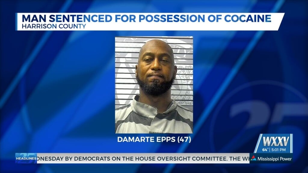 Man Sentenced For Possession Of Cocaine With Intent To Distribute In Harrison County