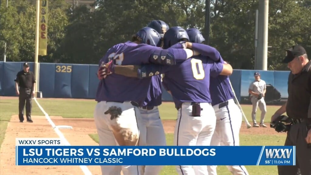 Lsu Baseball Takes Over Biloxi Hosting The Samford Bulldogs For The Hancock Whitney Classic