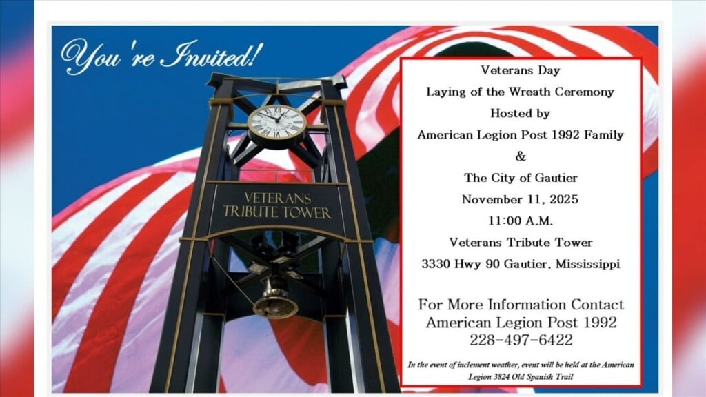 City Of Gautier Hosting Wreath Laying Ceremony