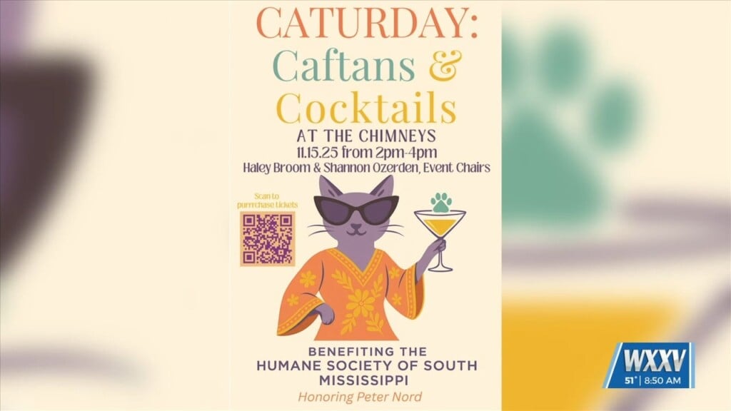Caturday: Caftans And Cocktails Benefiting The Humane Society Of South Mississippi