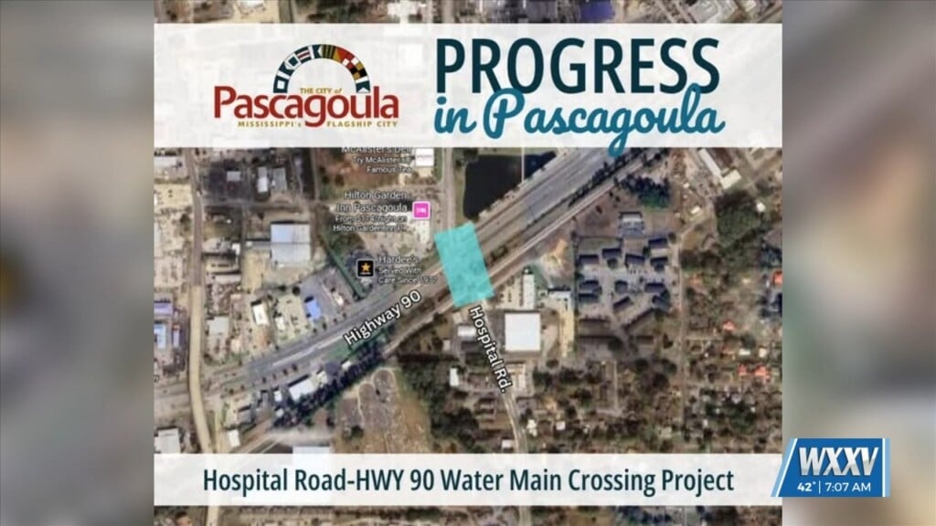 City Of Pascagoula Shares Update On Water Main Crossing Project