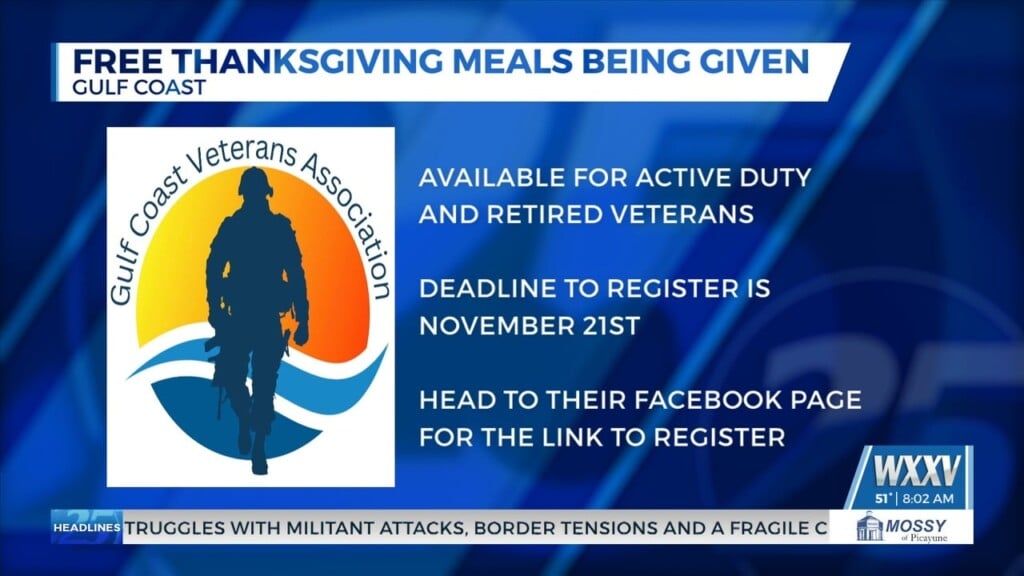 Gulf Coast Veterans Association Hosting Thanksgiving Food Drive