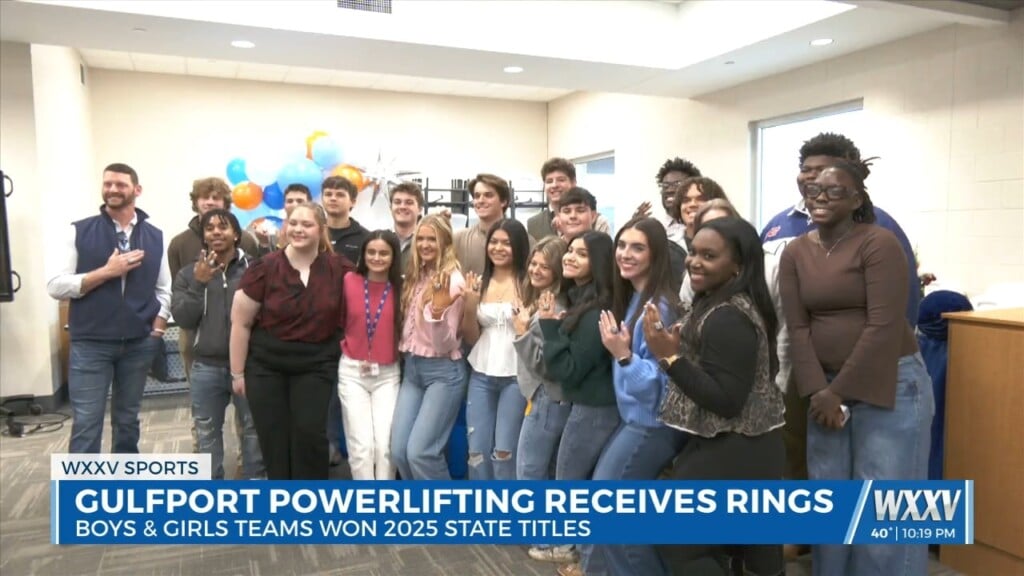 Gulfport Powerlifting Receives State Championship Rings
