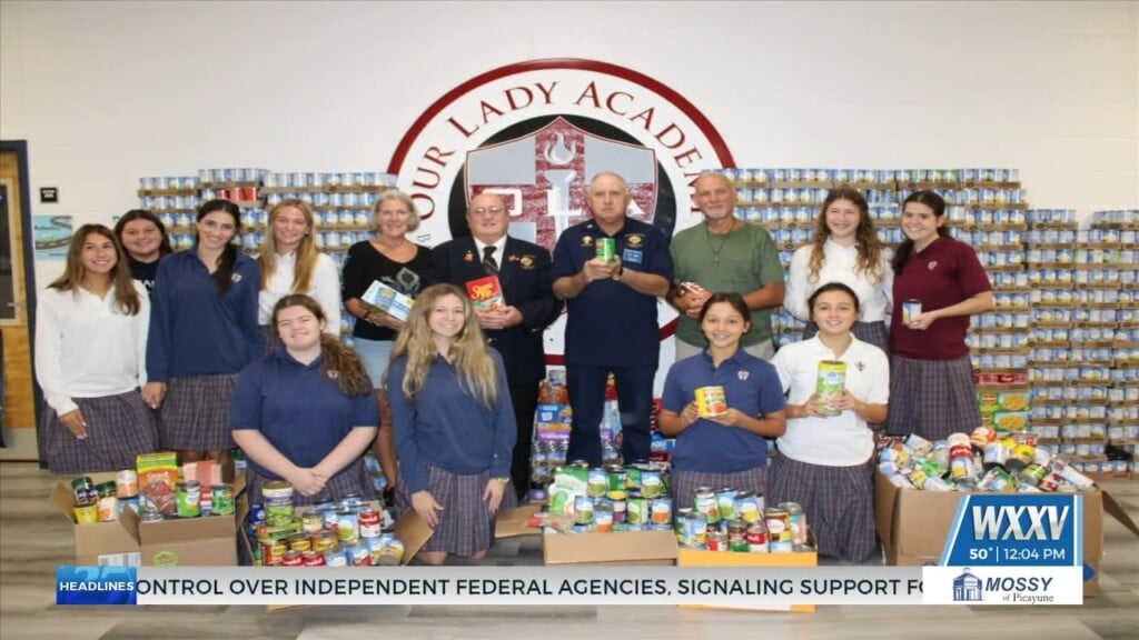 Our Lady Academy Students Donate 5,200 Canned Goods