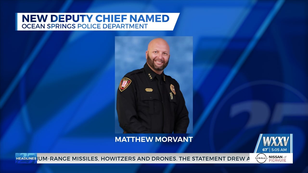 Ocean Springs Police Department names new deputy chief - WXXV News 25