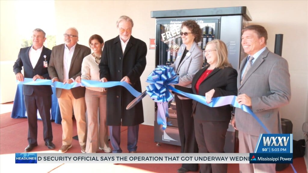 Naloxone Vending Machine Unveiled At Singing River Gulfport