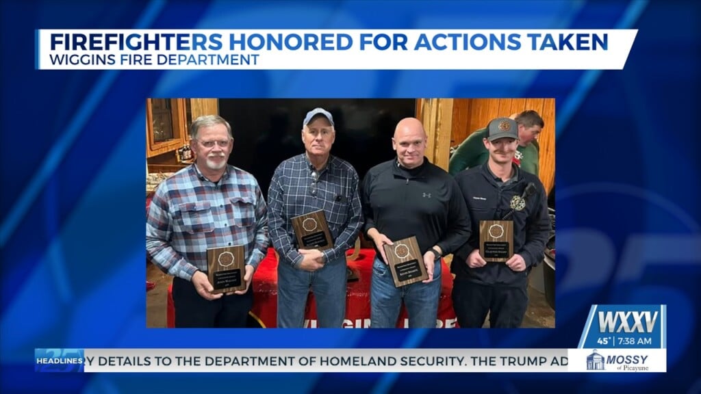 Wiggins Firefighters Honored For Action Taken During A Medical Emergency