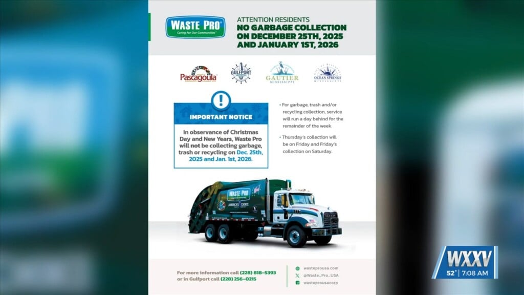 Waste Pro Announces Holiday Schedule