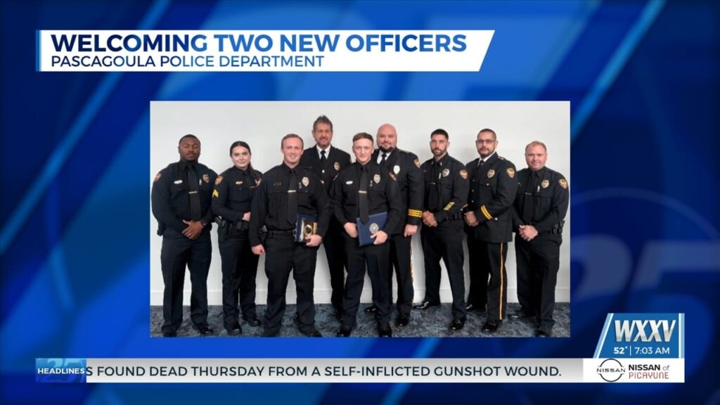 Pascagoula Police Department Welcomes New Officers