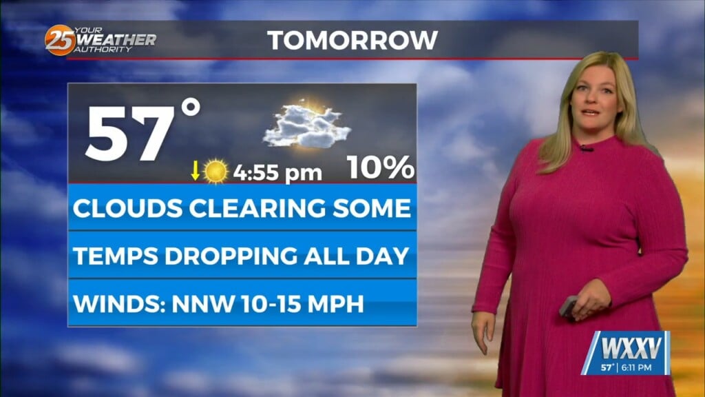 Drier And Clearing Out On Tuesday