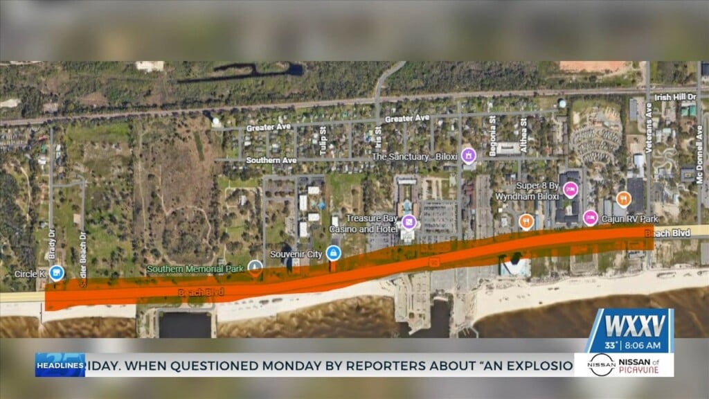 Parts Of Highway 90 In Biloxi Closed For Road Work