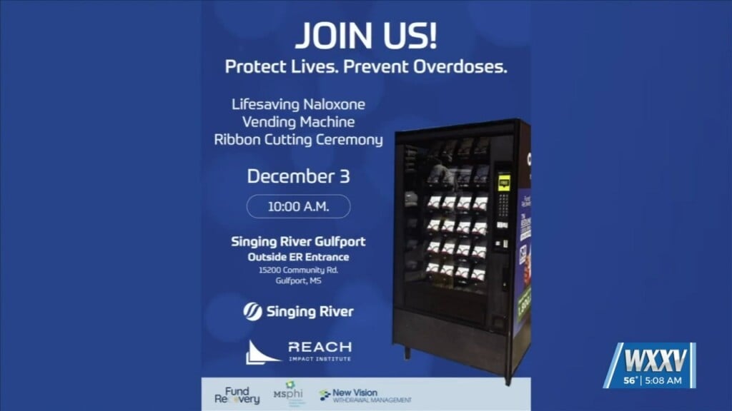 Singing River Gulfport Set To Unveil Naloxone Vending Machine