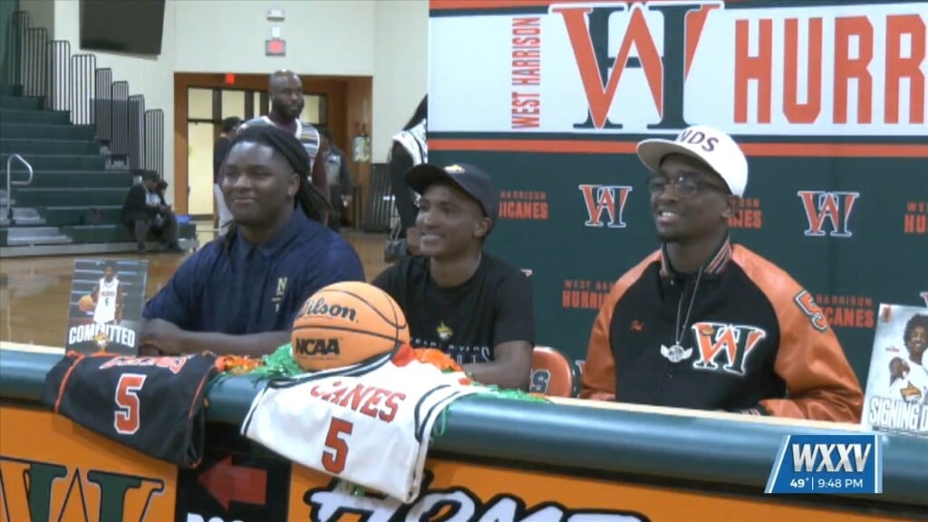 Jazear Carter, Tre'von Williams And Kameron Bolden Celebrate Early Signing Day At West Harrison!