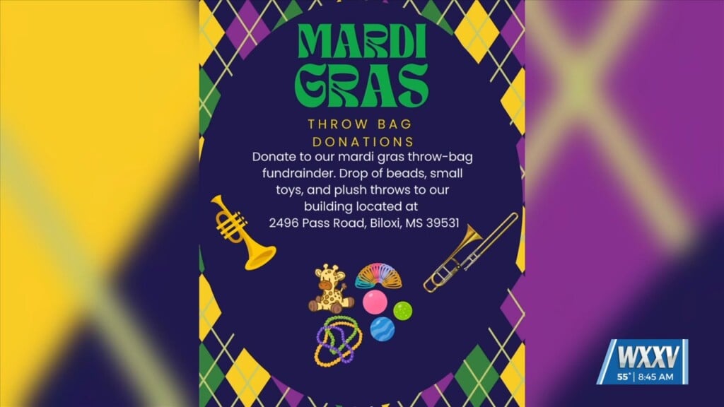 Elijah’s Closet Collecting Mardi Gras Throws