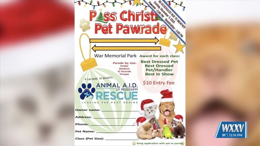 Pass Christian Pawrade Rescheduled Due To Weather