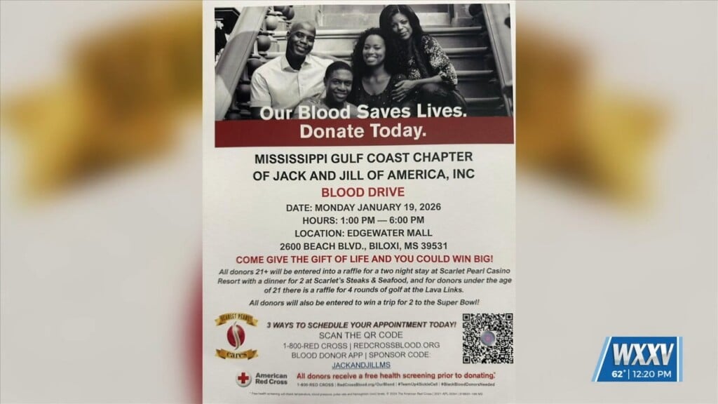 Ms. Gulf Coast Chapter Of Jack And Jill Of America Hosting Blood Drive