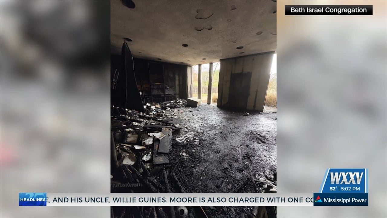 Local reaction to Synagogue fire in Jackson - WXXV News 25