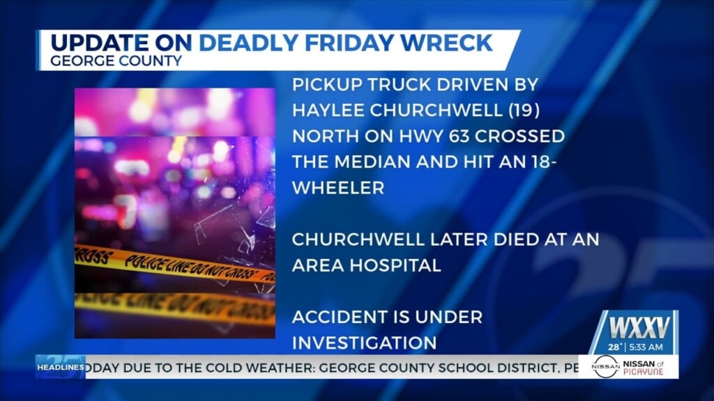 Nineteen Year Old Killed In Accident In George County