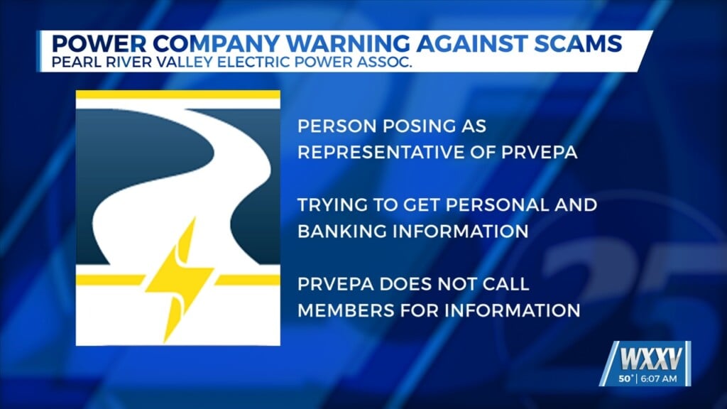 Pearl River Valley Electric Power Association Warns Of Scam