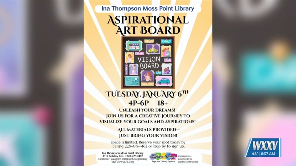 Ina Thompson Library Hosting Aspiration Art Board Workshop