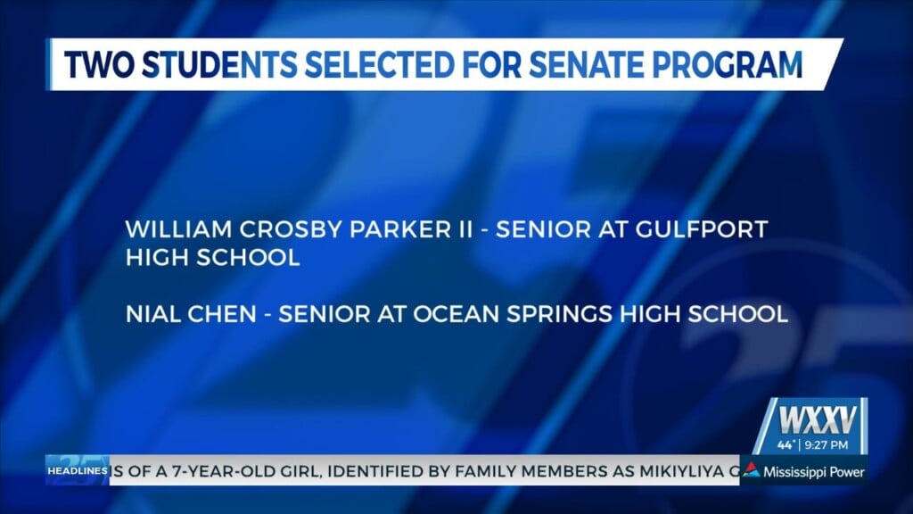 Two Local Students Selected For Senate Program