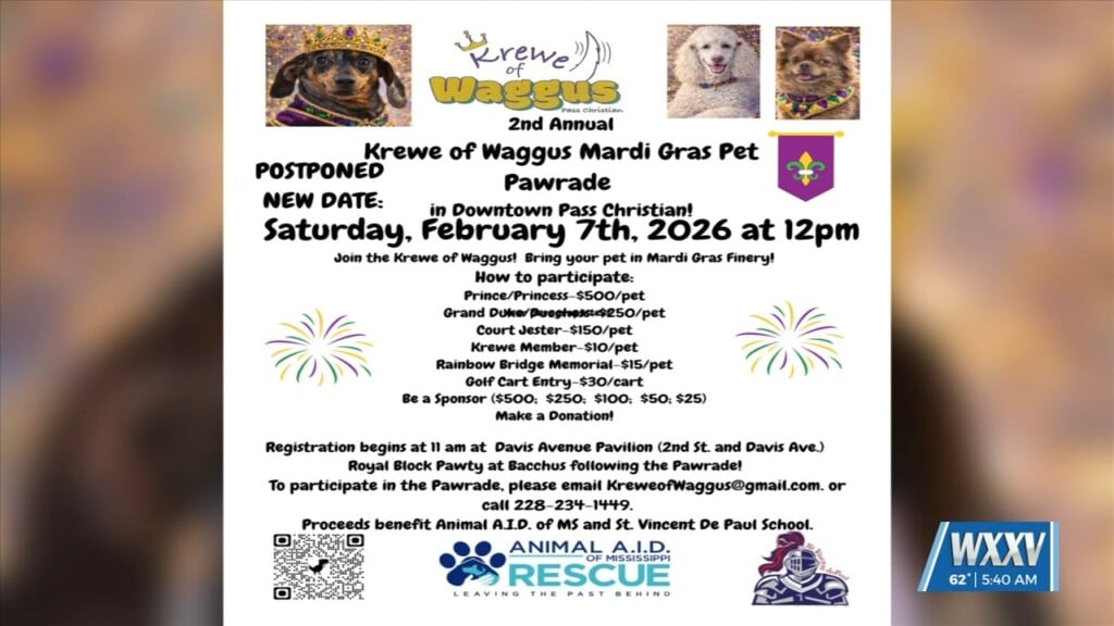 Krewe Of Waggus Postponing Pawrade Due To Weather
