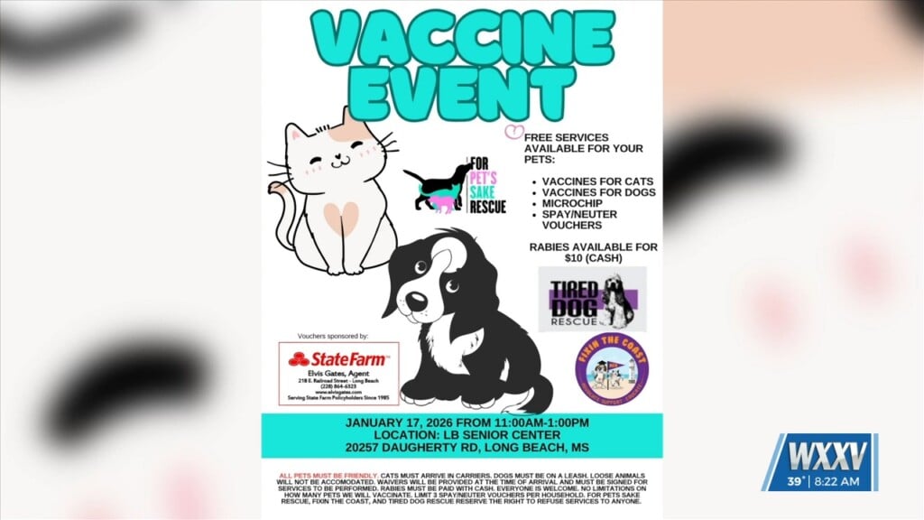 Pet Vaccine Clinic Taking Place This Weekend