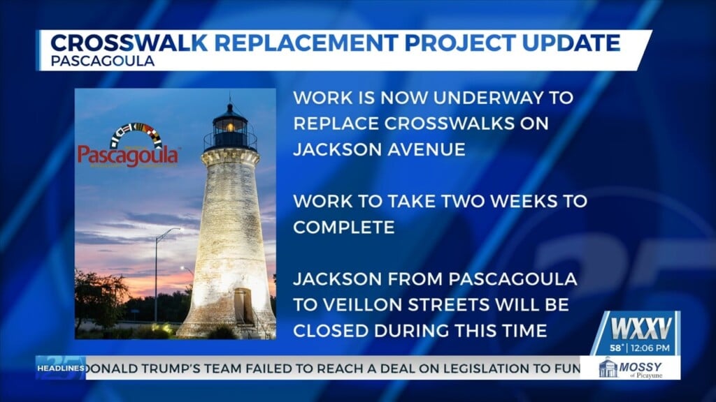 Update On Crosswalk Replacement Project In Pascagoula