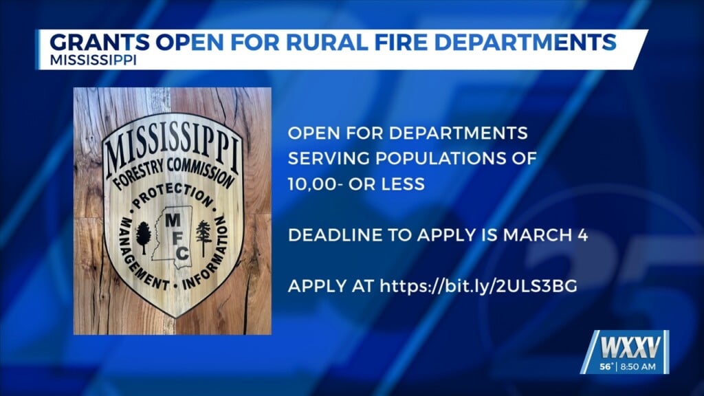 Mississippi Forestry Commission Offering Rural Fire Department Grants
