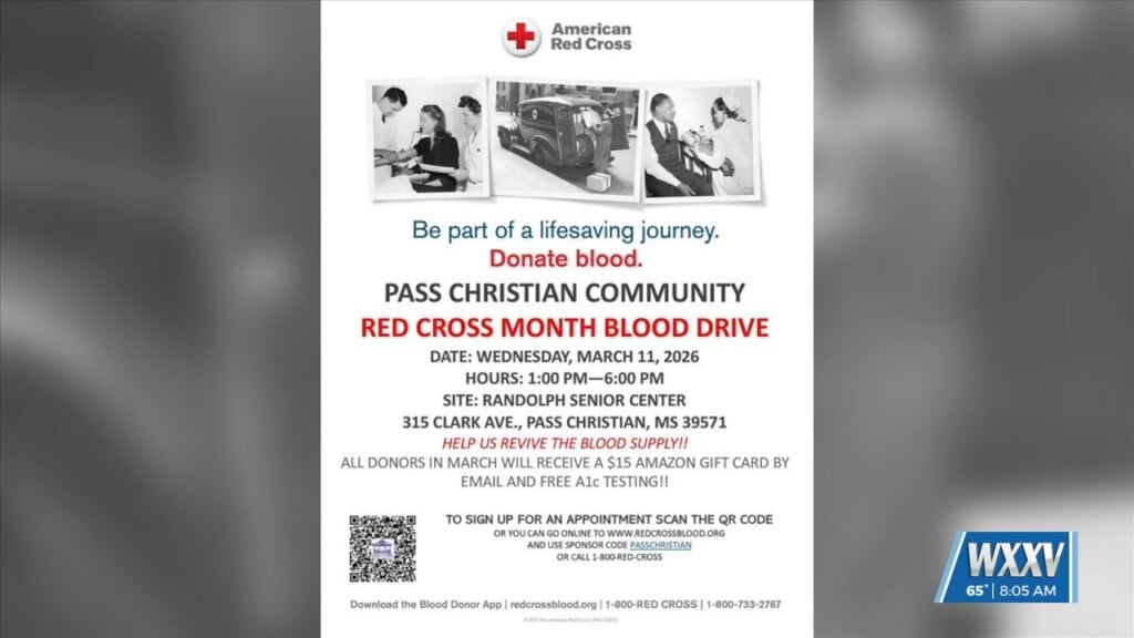 City Of Pass Christian Holding Blood Drive