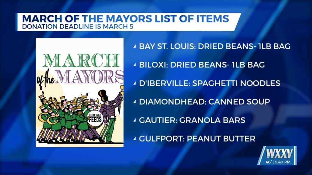 March Of The Mayors Donation Drive Begins