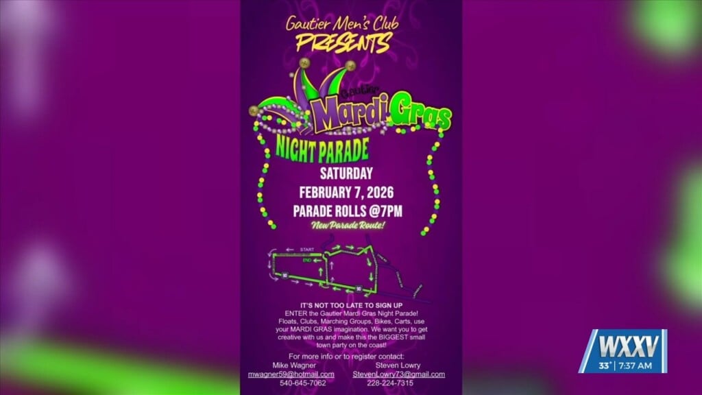 Gautier Men’s Club Parade Set To Roll Saturday