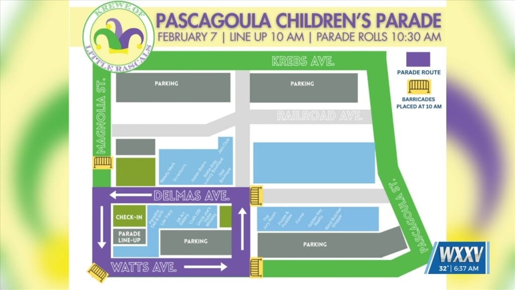 Krewe Of Little Rascals Parade Rolling Through Pascagoula