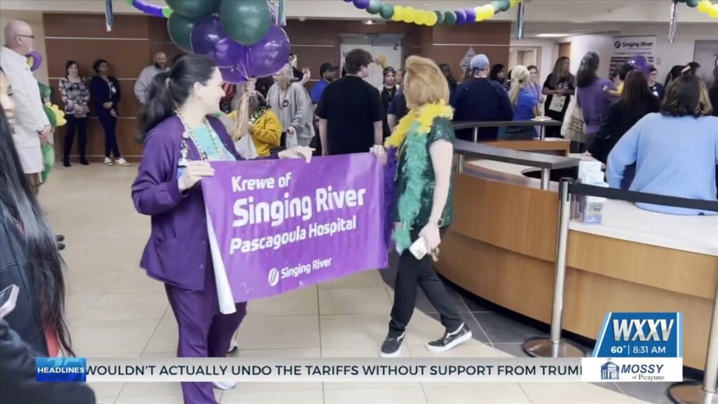 Singing River Hospital Patients Celebrate Mardi Gras