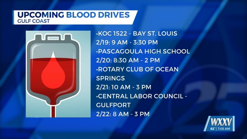 Upcoming Blood Drives Along The Gulf Coast