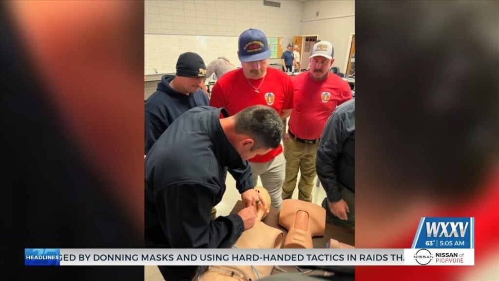 Biloxi Firefighters Taking Part In Tecc Course