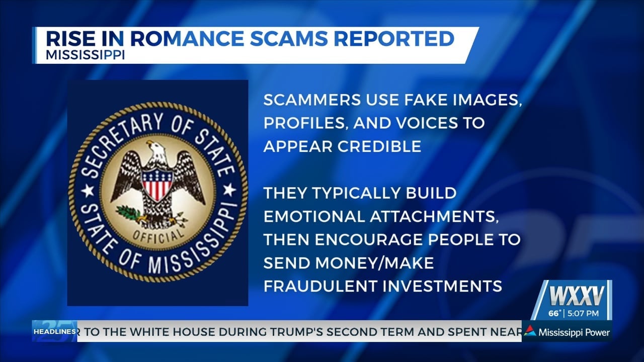 Rise in romance scams reported in Mississippi
